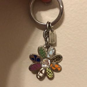 COACH flower Keychain